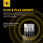 2X 7443 7444 Red LED Bulbs for Brake Tail Stop Parking Light
