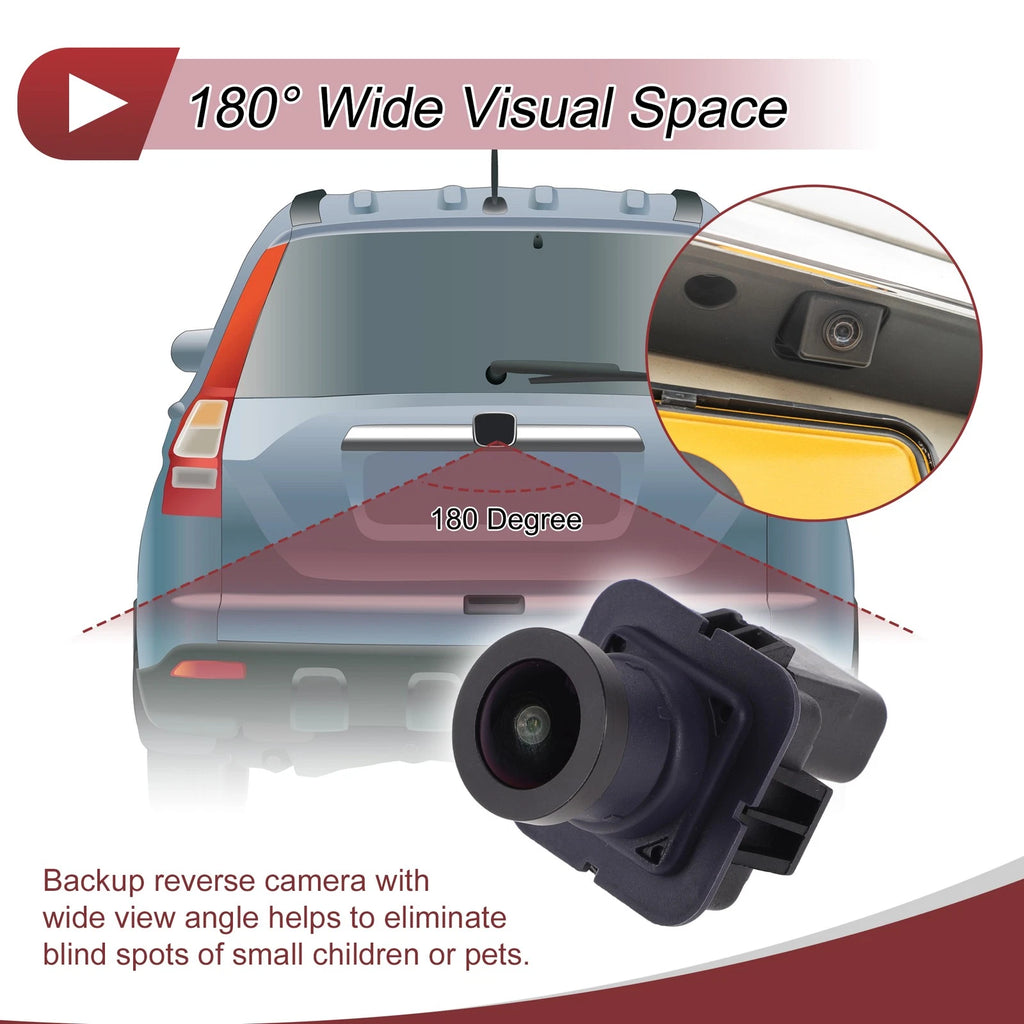 Rear View Camera for Ford F-250 F-350 F-450 (2017–2023) 120-180 Degree