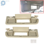 Set of 2 Sun Visors for Honda Civic (2006–2011) Pearl Ivory Tan