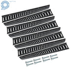 Set of 8 Powder-Coated Steel E-Track Tie-Downs for E-Track Systems