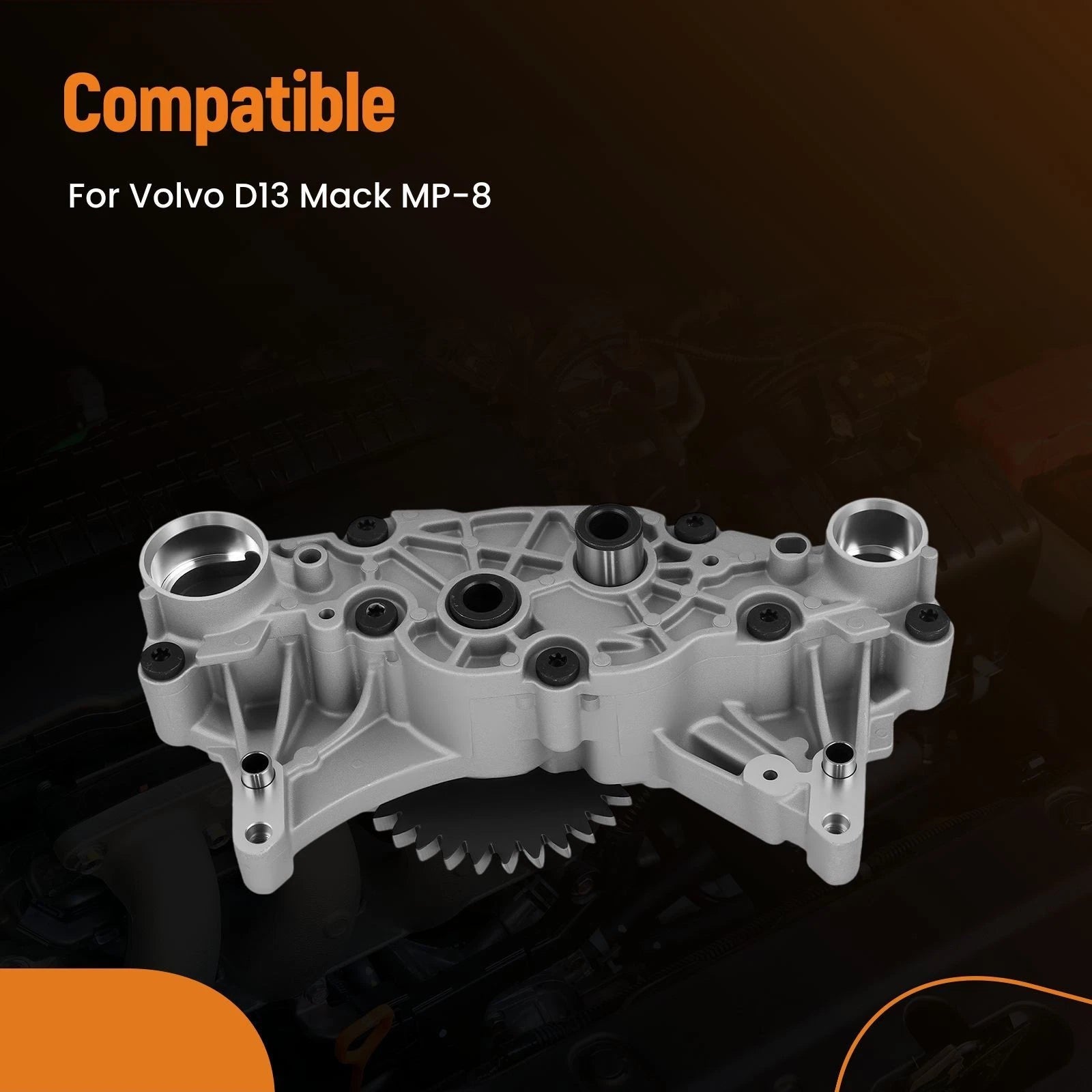 Engine Oil Pump for Volvo D13, Mack MP-8 (21736639, 85013237)