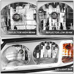 LED DRL Headlight/Lamp for Chevy Impala (2000–2005) Chrome Housing