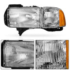 Pair Headlights for Dodge Ram 1500 2500 3500 (1994-2002)
