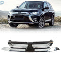 Front Bumper Upper Grille for Mitsubishi Outlander (2016–2018) Chrome/Black