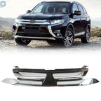 Front Bumper Upper Grille for Mitsubishi Outlander (2016–2018) Chrome/Black