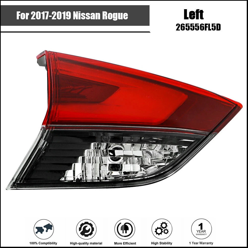 Tail Light Assembly for Nissan Rogue (2017–2019) Left Driver Side Halogen
