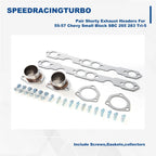 Shorty Exhaust Headers Manifold for Chevy Small Block SBC 265 283 (1955–1957)