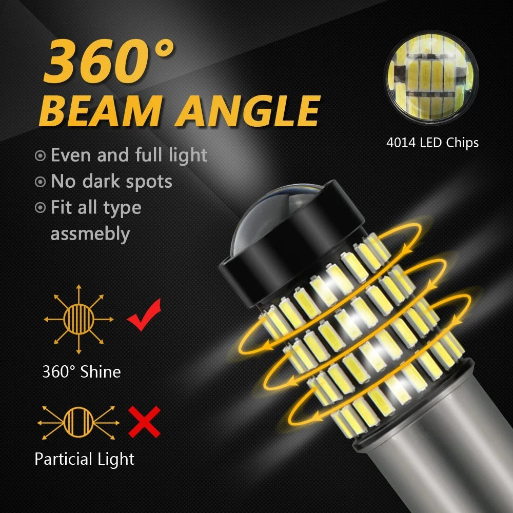 2X LED Brake Tail Stop Light Bulbs for Make Model (YYYY–YYYY)