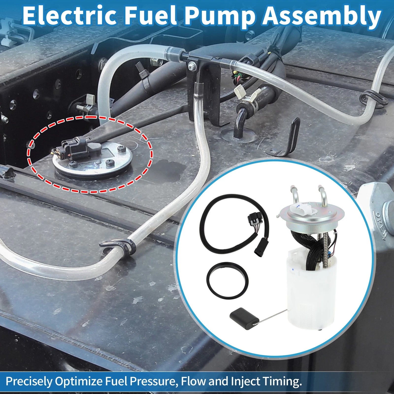 Electric Fuel Pump Assembly No. 25331861 for Buick Rainier (2004–2007) & Chevy Trailblazer (2002–2009)
