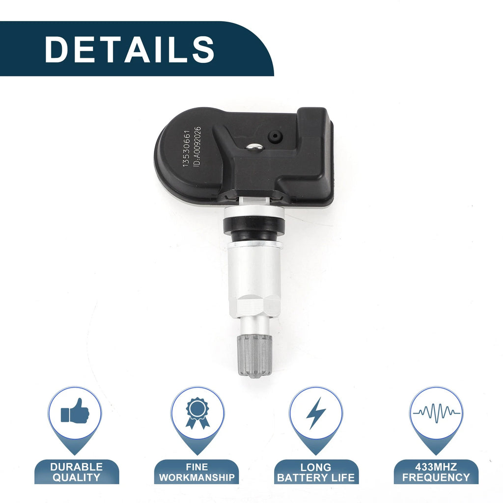 Tire Pressure Sensor for Cadillac CT4 CT5 (2020–2024) 13530661 433MHz