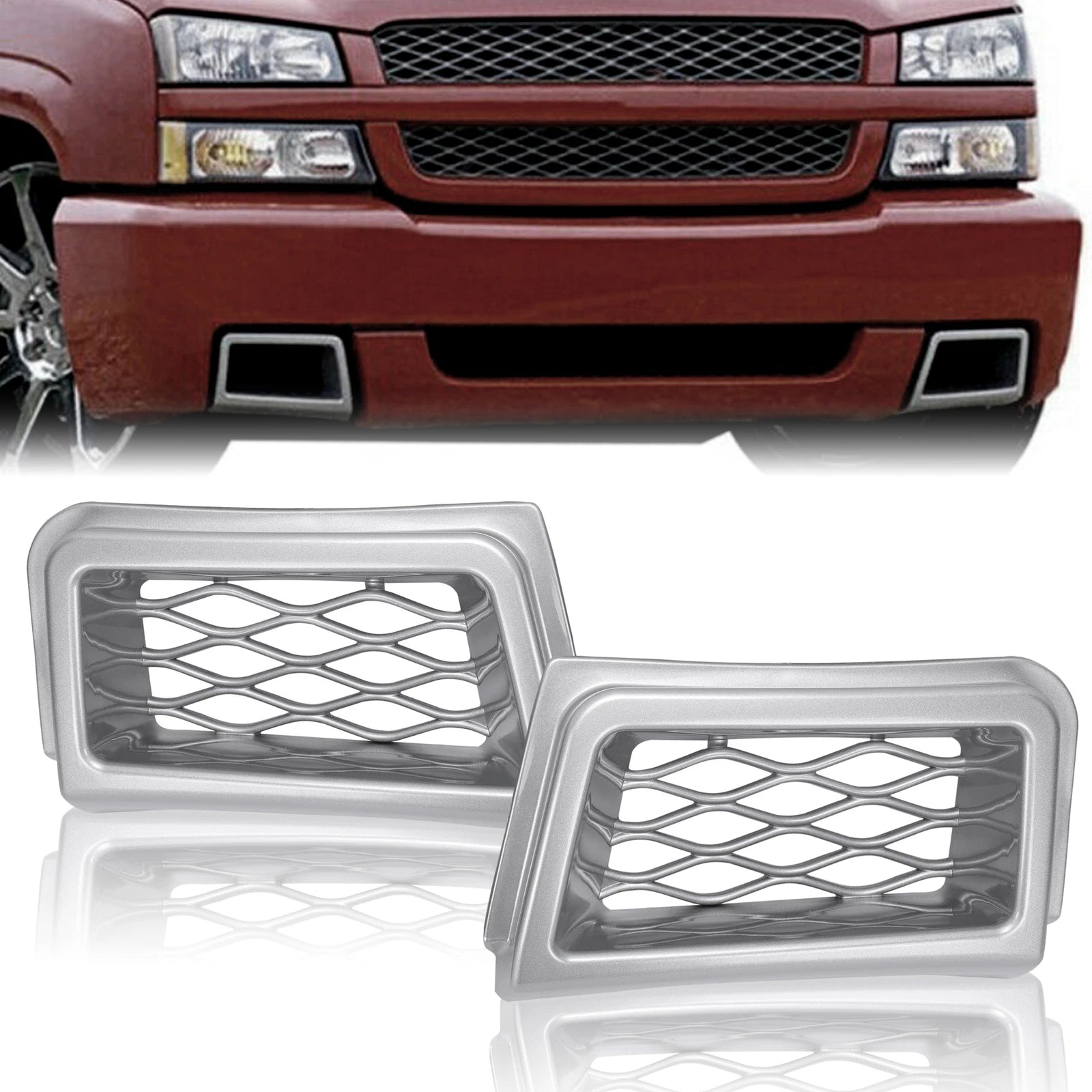 SS-Style Front Bumper Caliper Air Duct for Silverado 1500 (2003–2007)