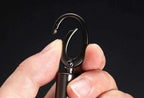Genuine Leather Universal Key Remote Ring Strap Keychain Holder for Gun Metal (-)