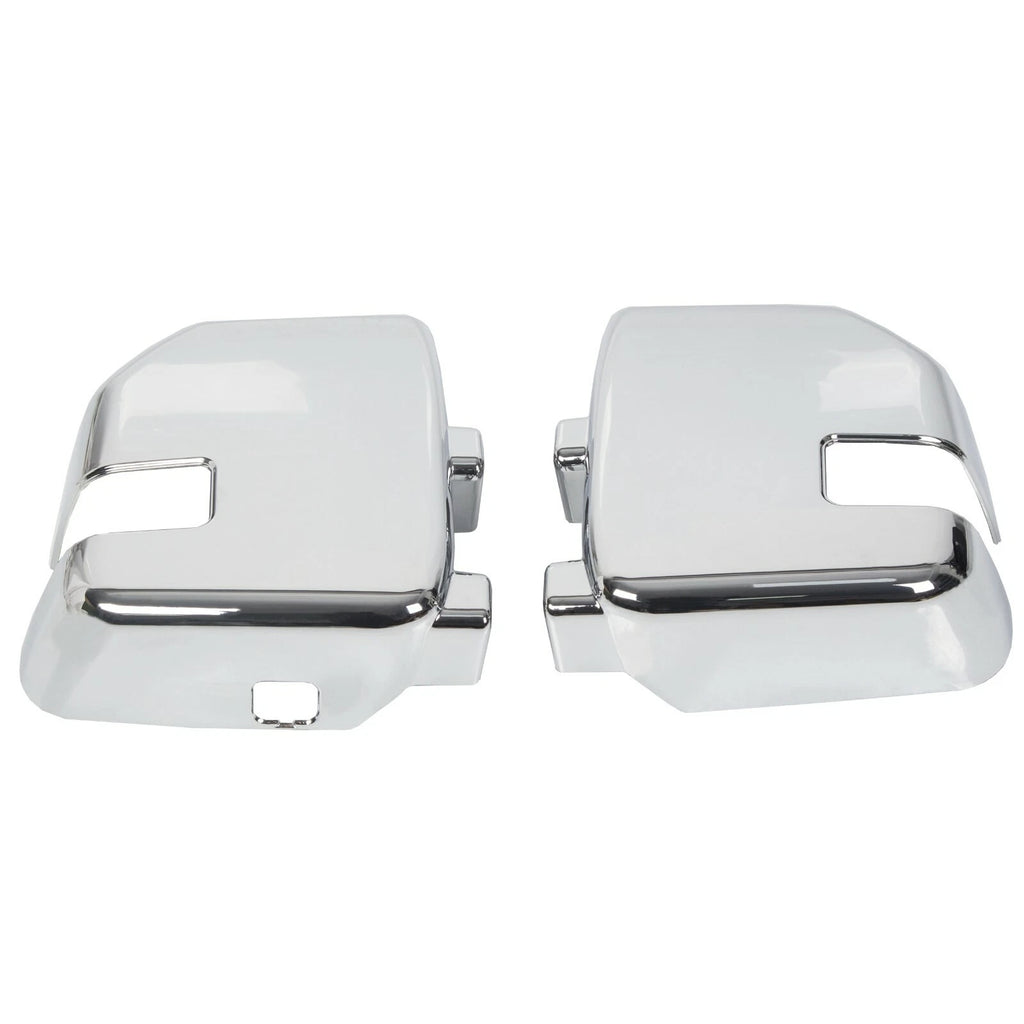 Set of 2 Chrome Side Mirror Covers with Turn Signal for Ford F250 F350 (2017–2022)