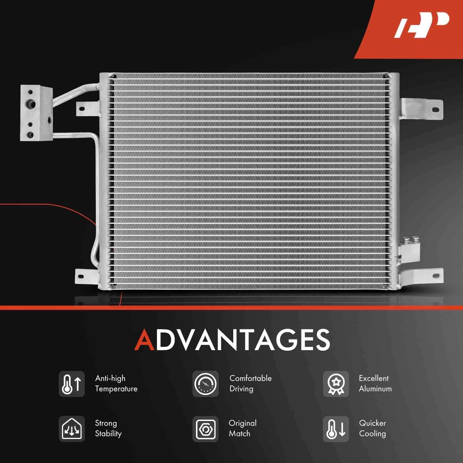 A/C Condenser with Bracket for Jeep Wrangler (2007-2011)