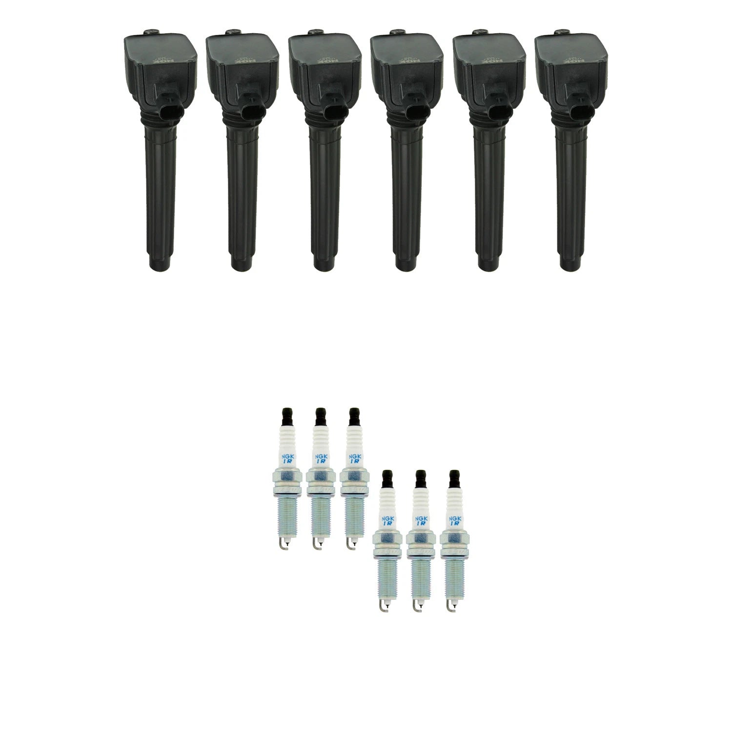 NGK 6 Ignition Coils & Iridium Spark Plugs Kit for 1500 Classic (2007–2019)