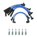 NGK Wire Set & 6 V-Power Spark Plugs for Ford Bronco E-Series F-Series