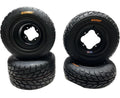 Set of 4 DWT A5 Black Rims for Honda TRX 450R & Suzuki LTR450 (2004–2023)