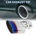 1Pc Slant Exhaust Tip 2.3" Inlet for Honda Civic (2016–2019) Burnt Blue