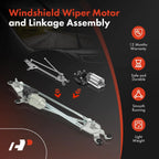 Front Wiper Motor & Linkage Assembly for Toyota Highlander (2010-2013)