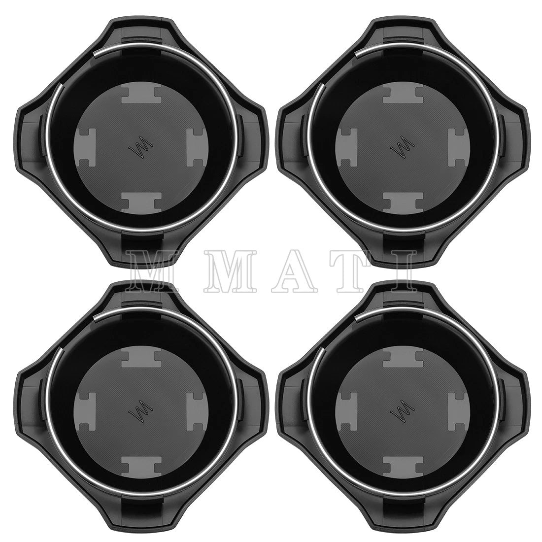 Set of 4 Black Center Wheel Hub Caps 1525221-655 for Polaris RZR XP 1000 (2024–2025)