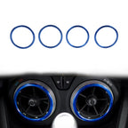 Blue Air Condition Vent Outlet Ring Cover Trim for Chevrolet Camaro (2017-2022)