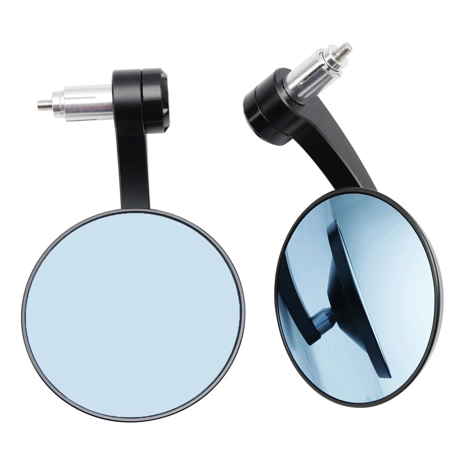 Pair CNC Bar End Rearview Side Mirrors for Motorcycle (7/8")