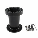 4" Black Durable Car Racing Steering Wheel Hub Spacer Adapter