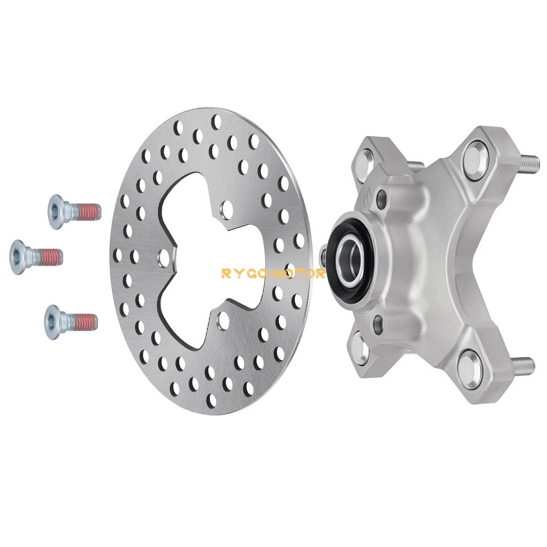 Front Wheel Hub & Brake Disc Rotor Set for Honda TRX250X TRX400X (2009–2014)