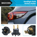 2X Headlight Socket Bulb Holder Adapter for Mazda 2 3 (2003–2014)