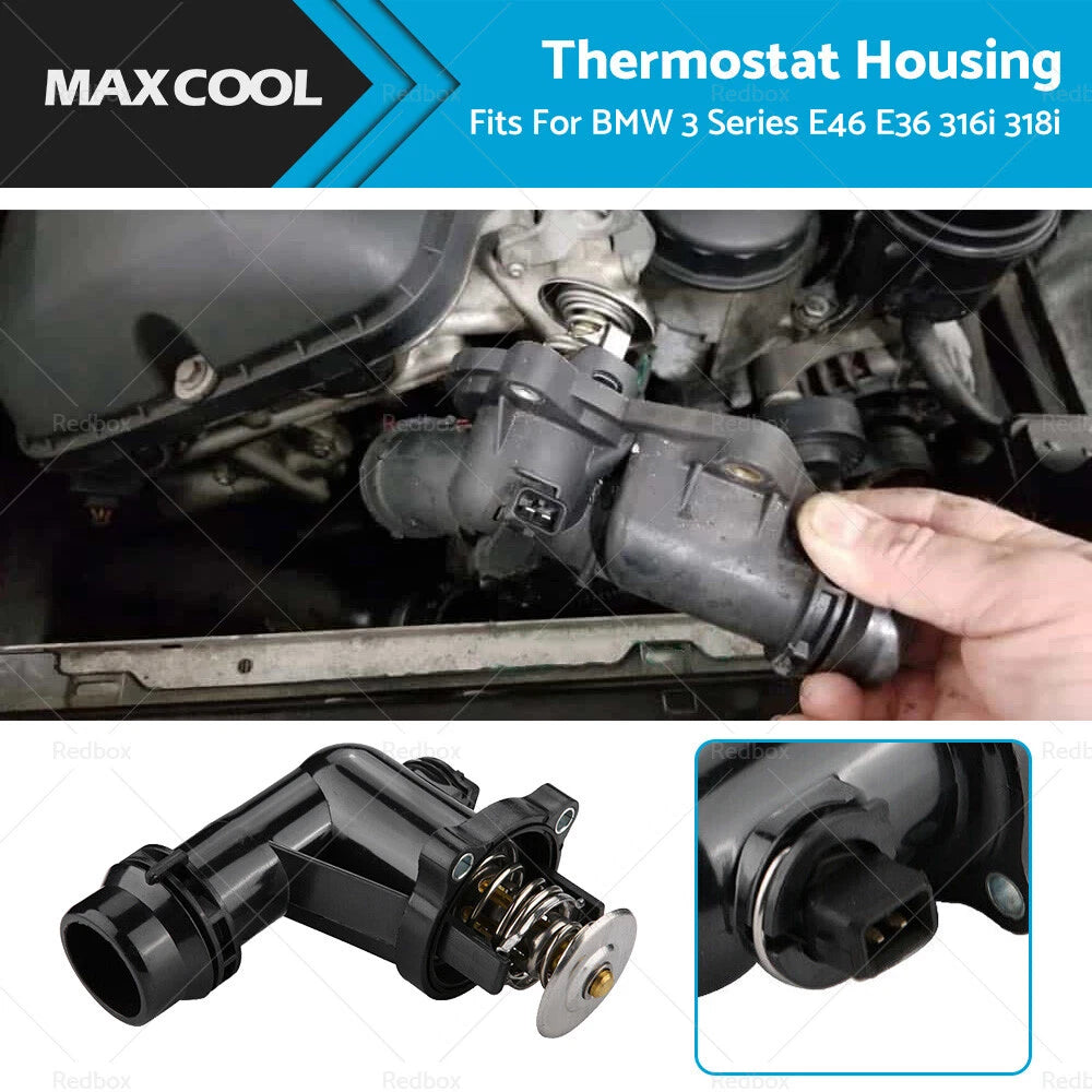 Coolant Thermostat Housing for BMW 3 Series E46 E36 316i 318i (1998–2006) 11531437085