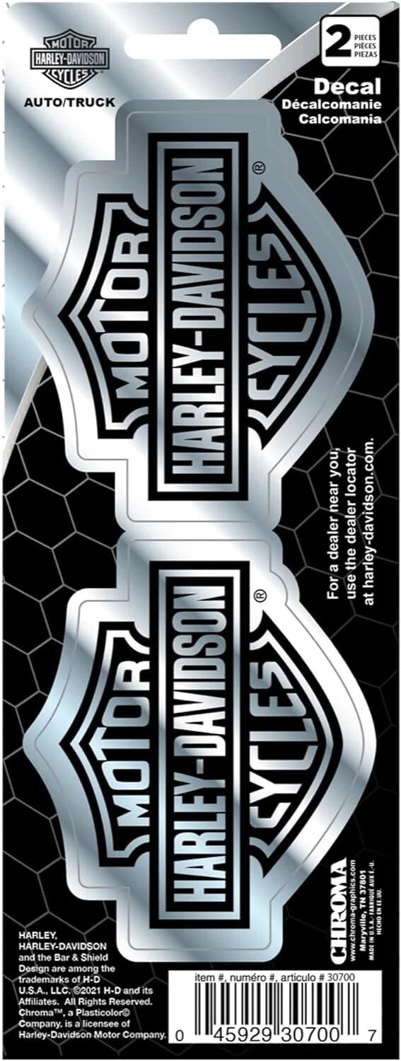 Chrome B&S Small Decal for Harley-Davidson (CG30700)