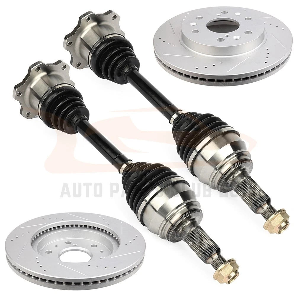 Front CV Axle Brake Discs Rotors for Chevrolet Suburban 1500 (2007–2013)