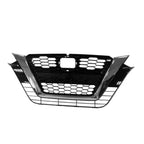 Front Grille Replacement Black Chrome ABS Plastic for 2019-2021 Nissan Altima