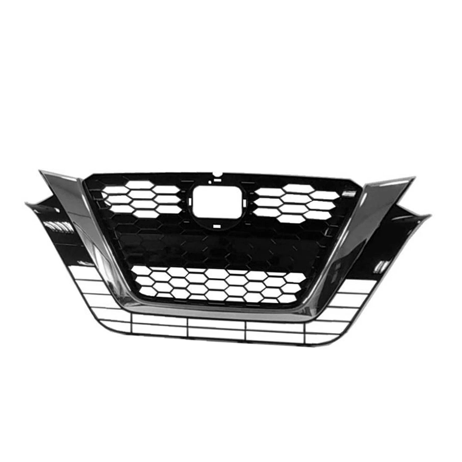 Front Grille Replacement Black Chrome ABS Plastic for 2019-2021 Nissan Altima