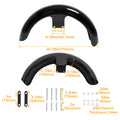 19" Steel Wrap Front Fender Black for Harley Touring (2014–2023)