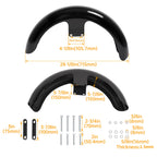 19" Steel Wrap Front Fender Black for Harley Touring (2014–2023)