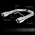 Exhaust Axle-Back + Tip for Ford Mustang 2.3L EcoBoost (2015–2020)