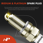 2X Ignition Coil & 4X Iridium Spark Plug for Kia Sephia (1998-2001)