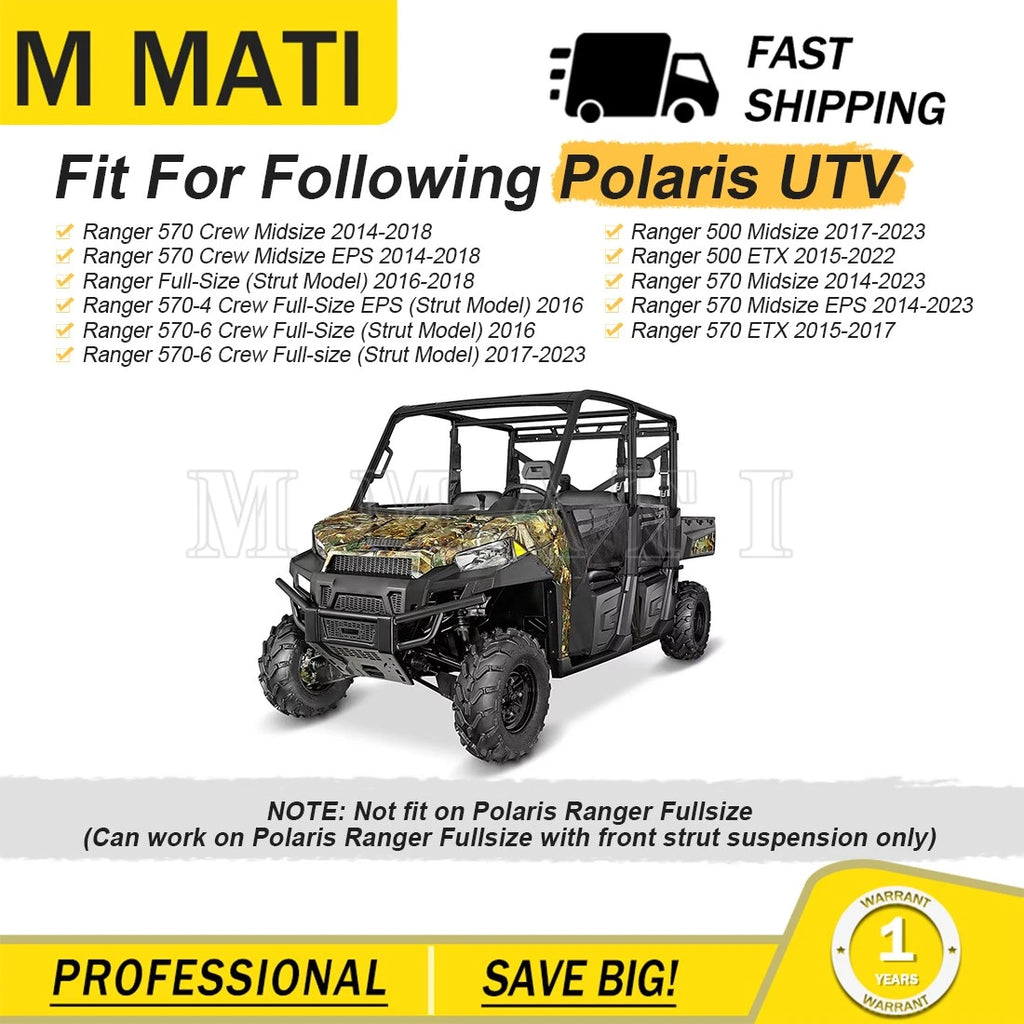 2" Lift Kit for Polaris Ranger 500 570 Midsize EPS ETX Crew Full-Size (2015–2023)