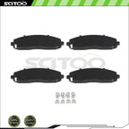 Metallic Brake Pads Front for Chrysler Town & Country (2012–2016) & VW Routan SE (2012–2014)