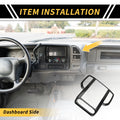Carbon Fiber Pattern Dashboard Air Vent Trim for Ford Ranger (2023–2024)