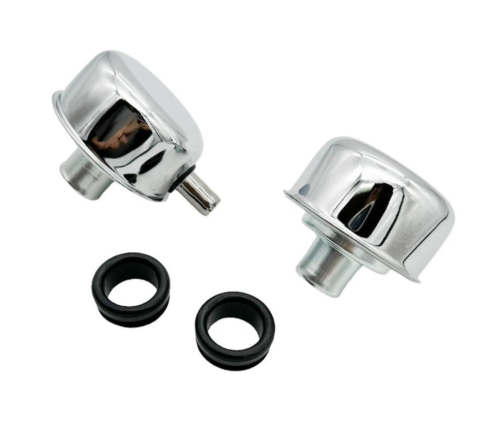 Breather PCV Valve with Push In Chrome Neck for 1-1/4 Valve Cover Hole (1)