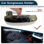 Sunglasses Case for Honda Civic (2016–2021) Eyeglasses Holder Storage Box Beige