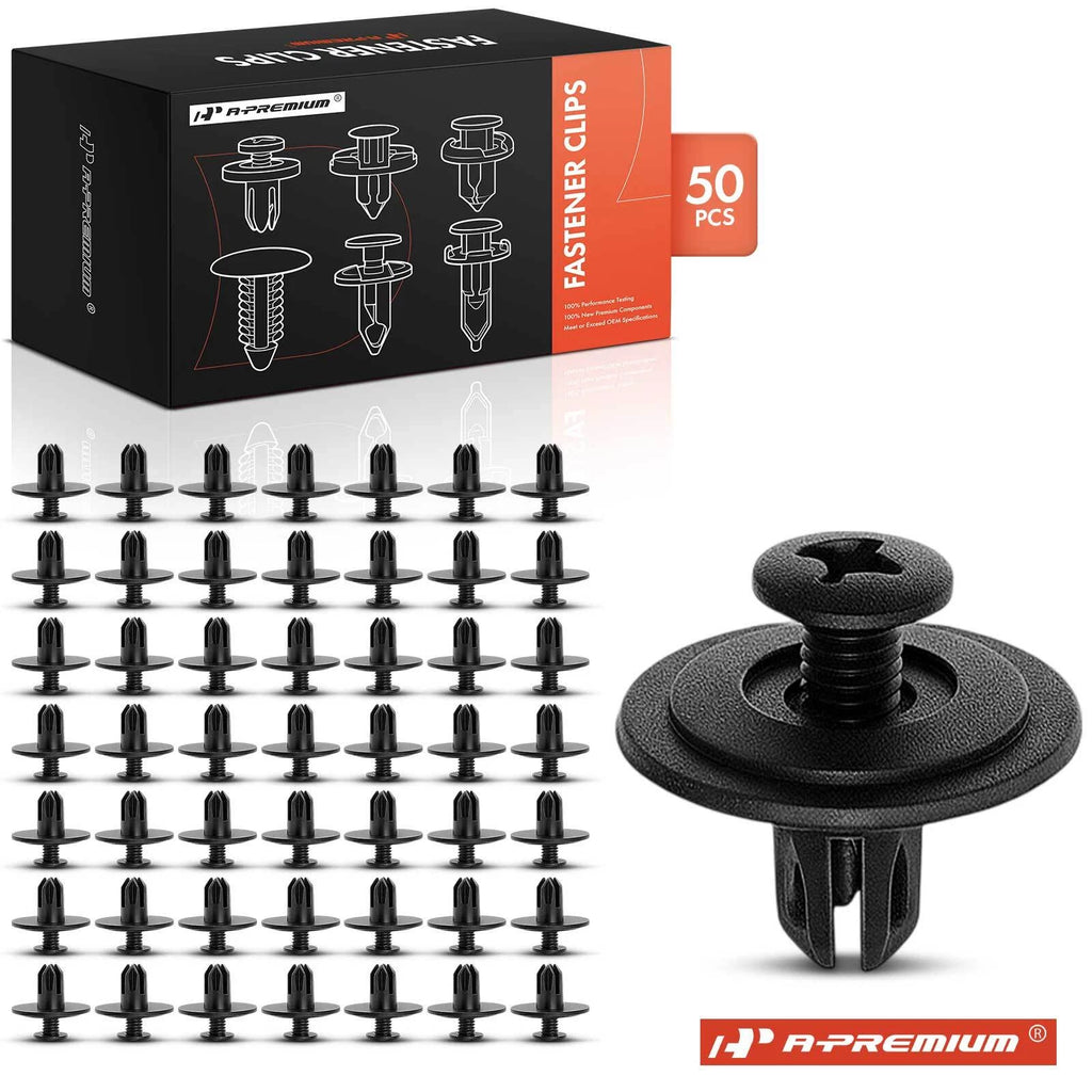 50Pcs 6mm Trim Retainer Clips for Honda Civic Odyssey Prelude