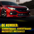 10x White LED Oval Side Marker Lights for Truck Trailer (Waterproof)