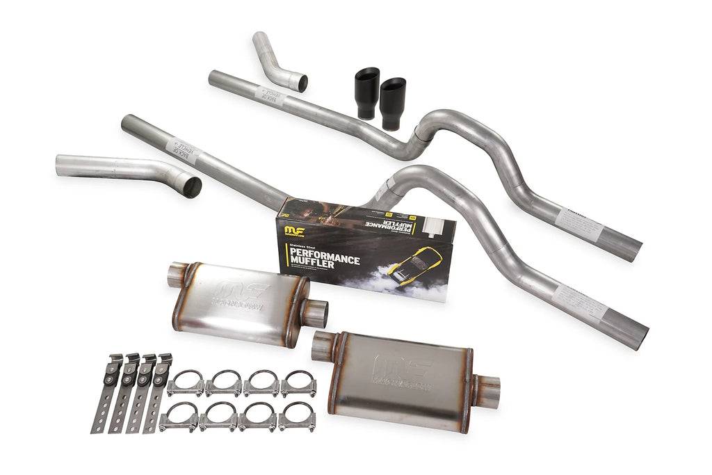 Dual Exhaust Kit for 1962–1966 Ford F-Series 3" Stainless Corner Exit