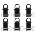 6 Pack Stake Pocket D-Ring Tie Downs for Flatbed Trucks and Trailers