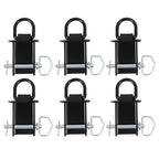6 Pack Stake Pocket D-Ring Tie Downs for Flatbed Trucks and Trailers