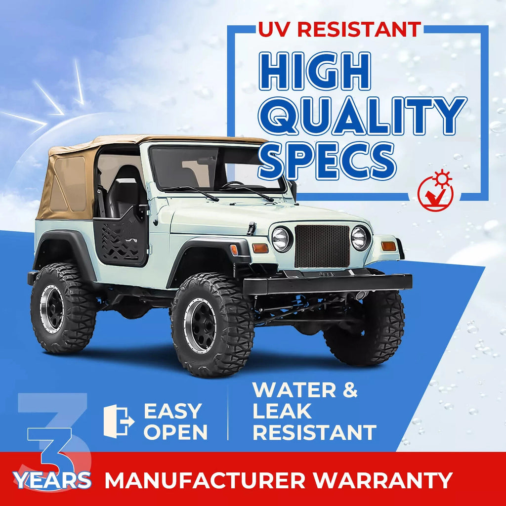 Soft Top Replacement for Jeep Wrangler TJ (1997–2006) Tinted Windows