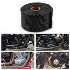 2" Black Lava Header Manifold Exhaust Heat Wrap Tape (10M/32.8FT)